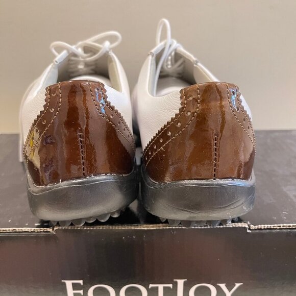 FootJoy Lopro Collection Golf Shoes White Brown – US 6 - Picture 3 of 7